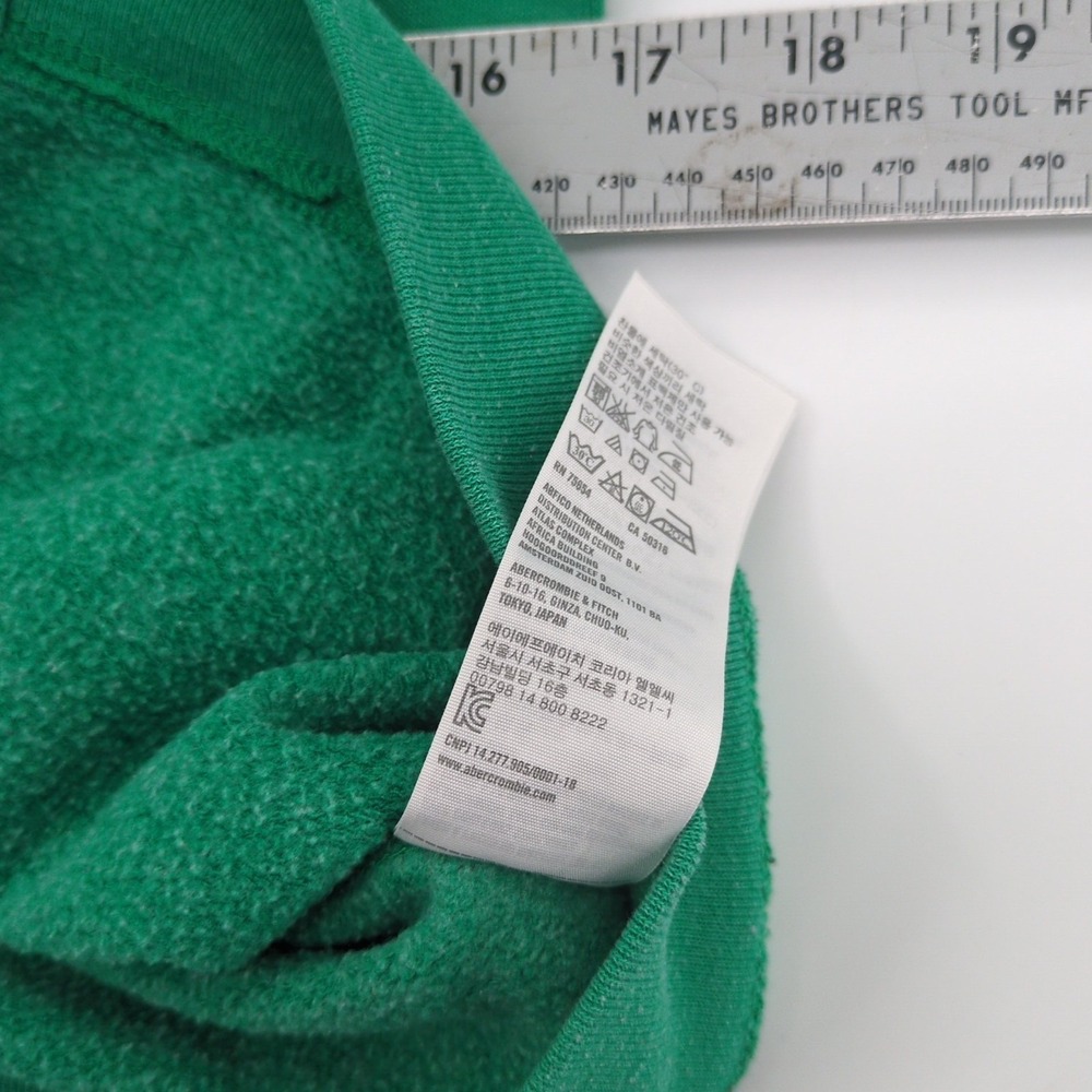 Vintage Y2K Hollister Surf Full‎ Zip Hoodie Green Spellout Embroidery Womens S - Picture 7 of 8